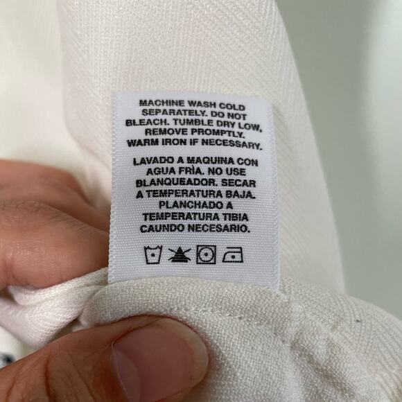 Nat Nast XXL White Silk/Cotton Textured Shirt Button Up Short Sleeve - Picture 7 of 7